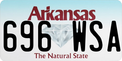 AR license plate 696WSA