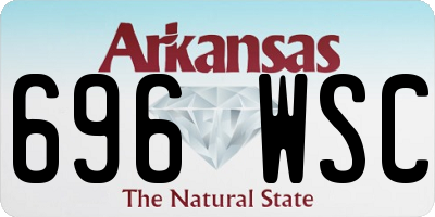 AR license plate 696WSC