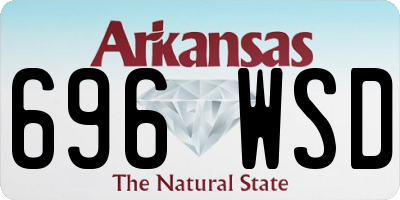 AR license plate 696WSD