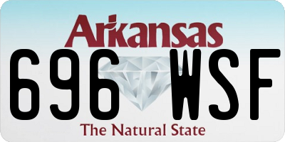 AR license plate 696WSF
