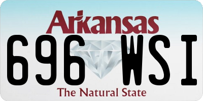 AR license plate 696WSI