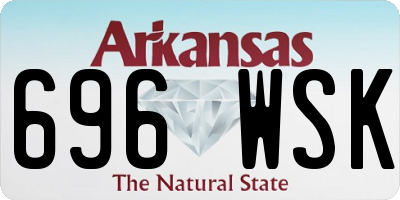AR license plate 696WSK