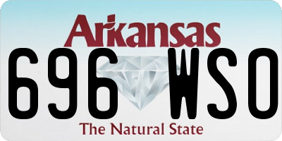 AR license plate 696WSO
