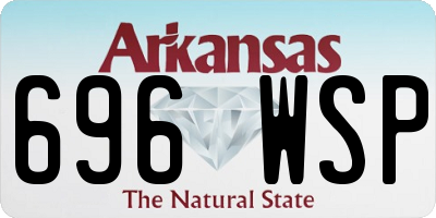 AR license plate 696WSP