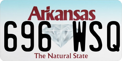AR license plate 696WSQ