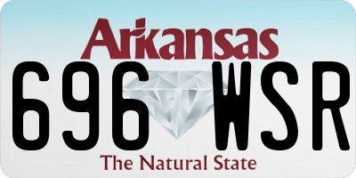 AR license plate 696WSR