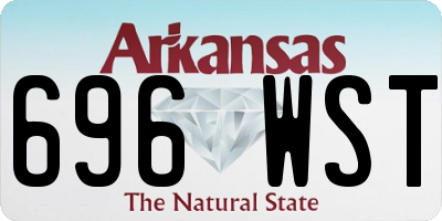 AR license plate 696WST