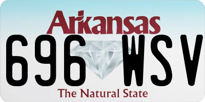 AR license plate 696WSV