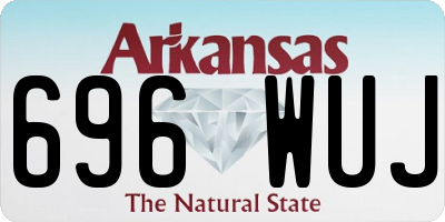 AR license plate 696WUJ