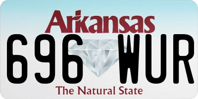 AR license plate 696WUR