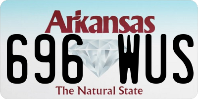 AR license plate 696WUS