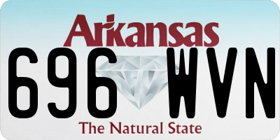 AR license plate 696WVN