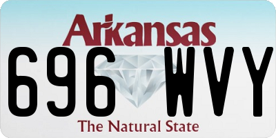 AR license plate 696WVY