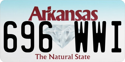 AR license plate 696WWI