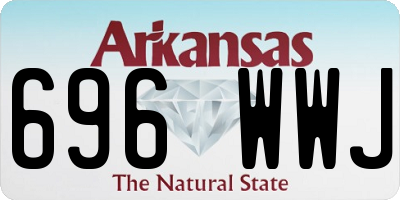 AR license plate 696WWJ