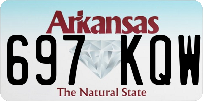 AR license plate 697KQW