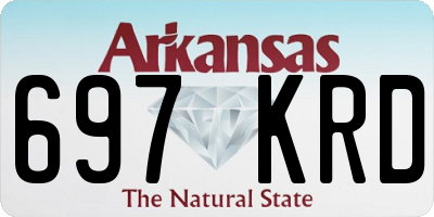 AR license plate 697KRD