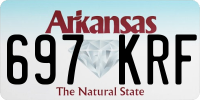 AR license plate 697KRF