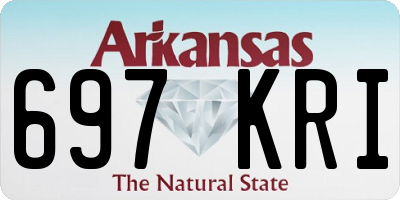 AR license plate 697KRI