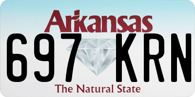 AR license plate 697KRN