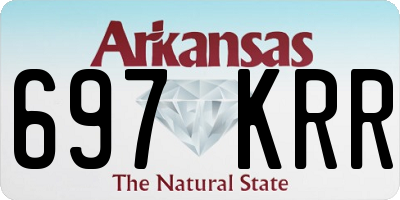 AR license plate 697KRR