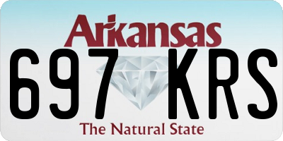 AR license plate 697KRS