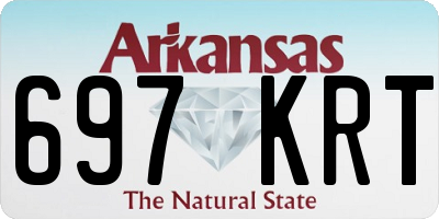 AR license plate 697KRT