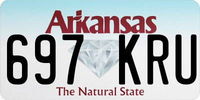 AR license plate 697KRU
