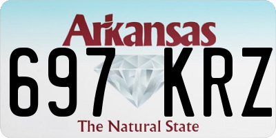 AR license plate 697KRZ