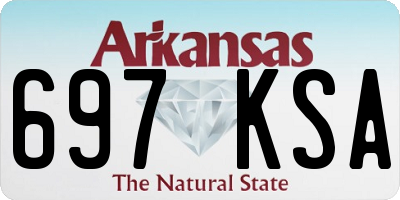 AR license plate 697KSA