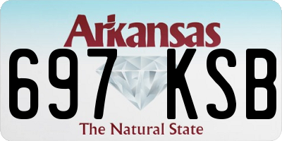AR license plate 697KSB