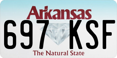 AR license plate 697KSF