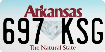 AR license plate 697KSG