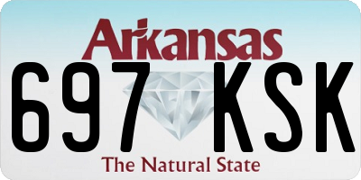 AR license plate 697KSK
