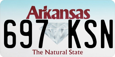 AR license plate 697KSN