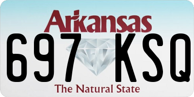 AR license plate 697KSQ