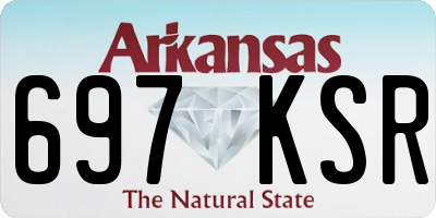 AR license plate 697KSR