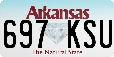 AR license plate 697KSU
