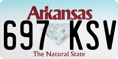AR license plate 697KSV