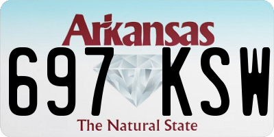 AR license plate 697KSW