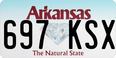 AR license plate 697KSX