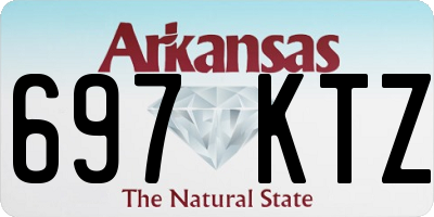 AR license plate 697KTZ