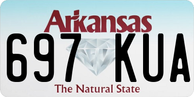 AR license plate 697KUA