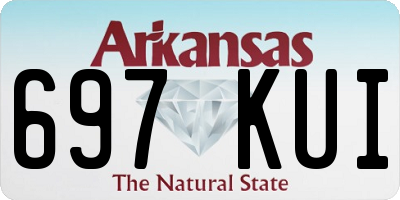 AR license plate 697KUI