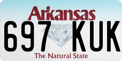 AR license plate 697KUK