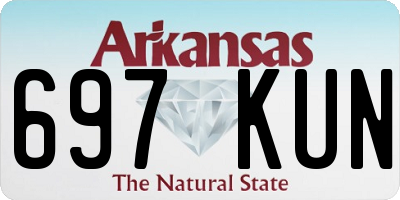 AR license plate 697KUN
