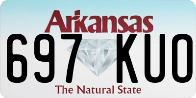 AR license plate 697KUO