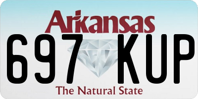 AR license plate 697KUP
