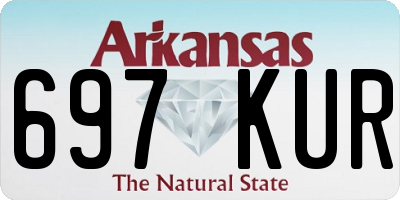 AR license plate 697KUR