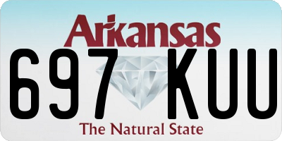 AR license plate 697KUU